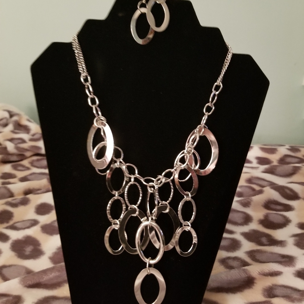 Necklace and earrings